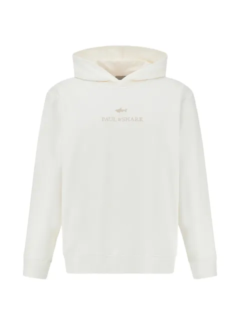 Paul & Shark logo-print hoodie Neutrals 26411823