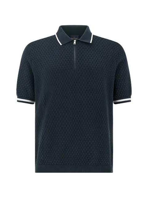 Paul & Shark quarter-zip collar polo shirt Blue 26411633013