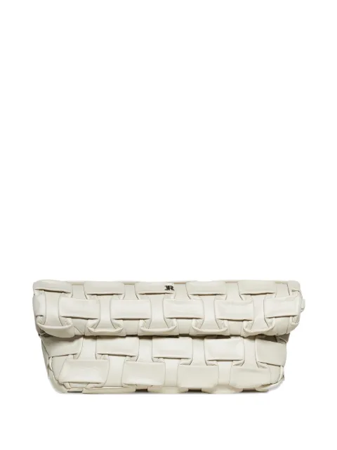 John Richmond woven clutch bag White RWP26184BO