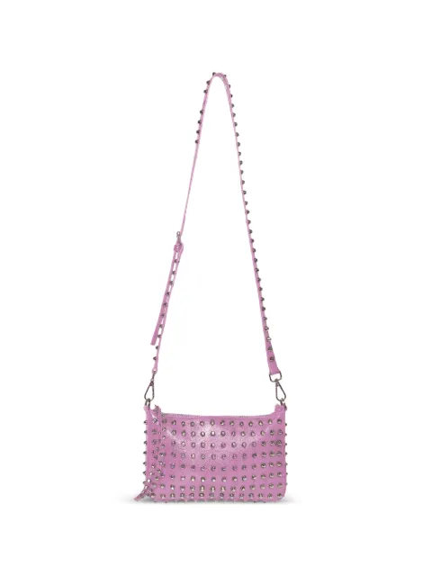 John Richmond mini stud-embellished cross body bag Purple RWP26203BO