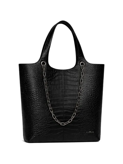 John Richmond croc-effect chain-detail tote bag Black RWP26219BO