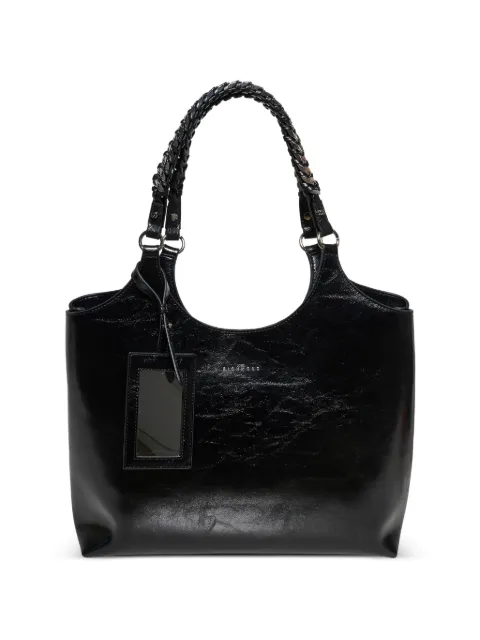 John Richmond braided-handle shoulder bag Black RWP26233BO