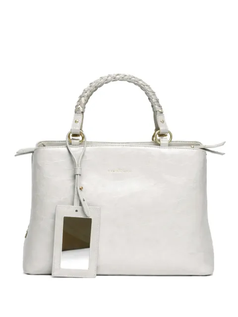 John Richmond braided-handle tote bag White RWP26228BO