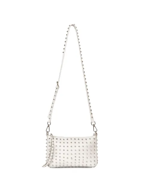 John Richmond mini stud-embellished shoulder bag White RWP26203BO