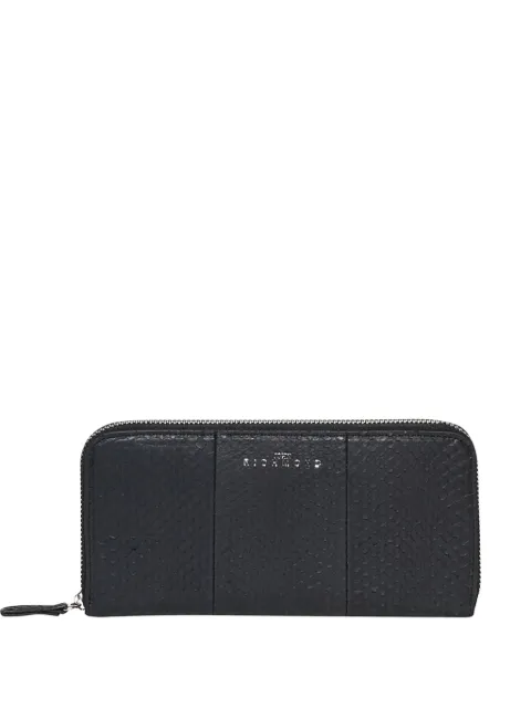 John Richmond textured zip wallet Black RWP26249PF
