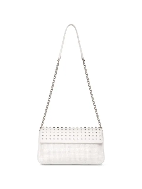 John Richmond stud-embellished shoulder bag White RWP26204BO