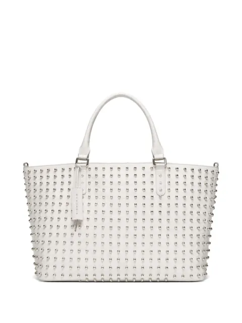 John Richmond stud-embellished tote bag White RWP26198BO