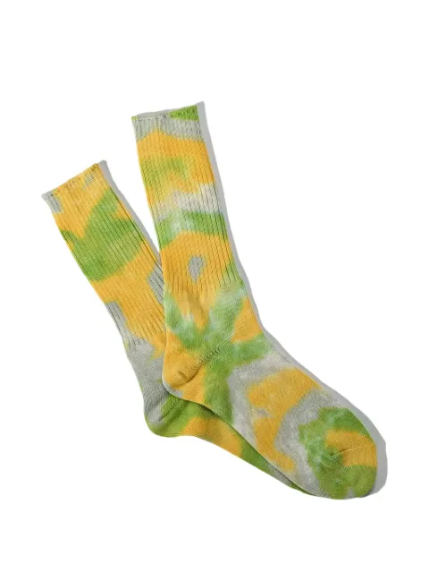 Anonymous Ism Tie Dye Crew socks Yellow 8018080020