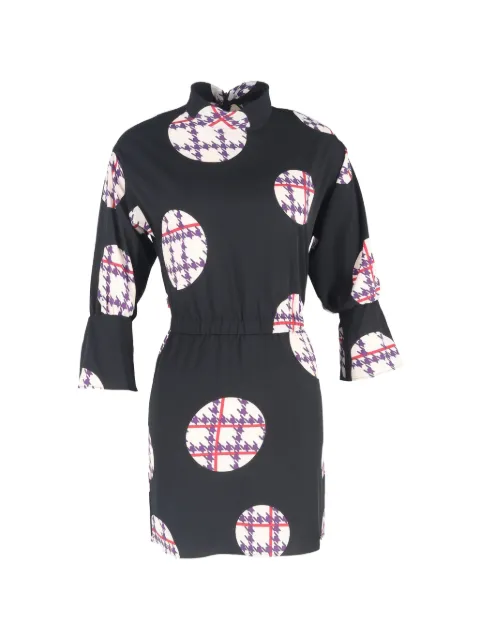 Armani Exchange patterned mini dress Black RFCPUGBCL678871W