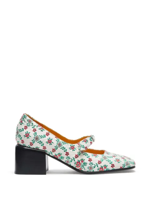 LILI CURIA Ginger Mary Jane floral pumps White LC315168TM