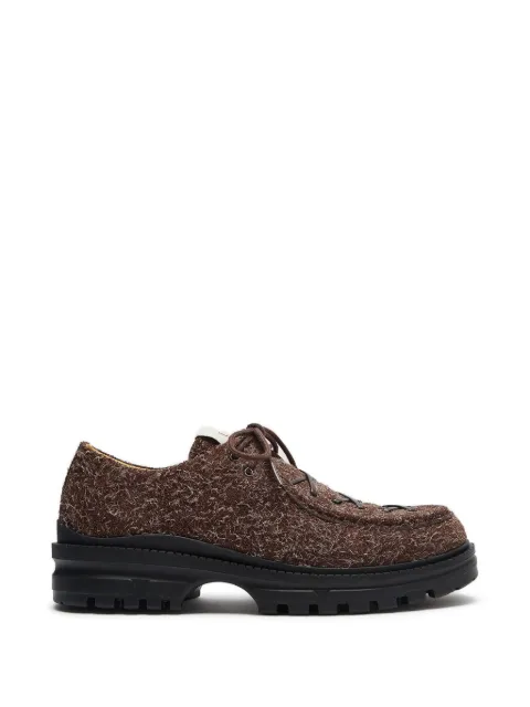 LILI CURIA Eliot suede lace-up loafers Brown LC404265H4
