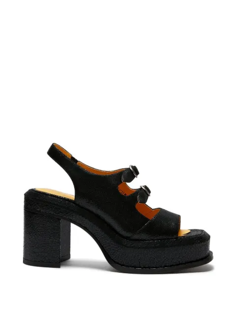 LILI CURIA Edie platform buckle sandals Black LC34425100