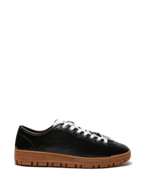 LILI CURIA June textured charm lace-up sneakers Black LC62025100