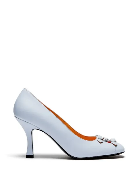 LILI CURIA Babette buckle pumps Blue LC320150LB
