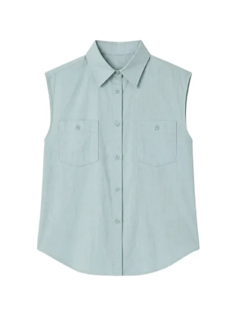Essentiel Antwerp sleveeless shirt Blue JOLLV26LAKEVIEW