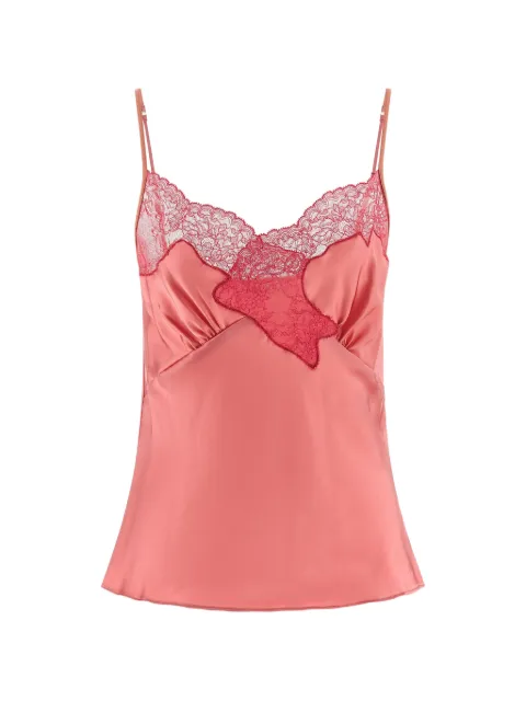 VAILLANT STUDIO lace-detail top Pink TO153PINKSTRAWBERRY