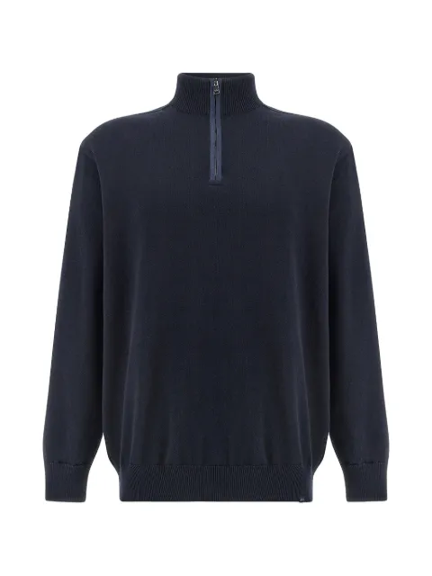 Paul & Shark half-zip cotton sweater Blue 26411606013
