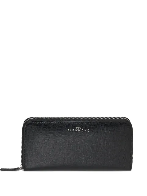 John Richmond logo zip wallet Black RWP26250PF
