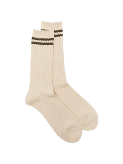 Anonymous Ism striped socks Neutrals 1751720017