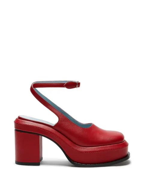 LILI CURIA Nico platform heel mules Red LC344150DR