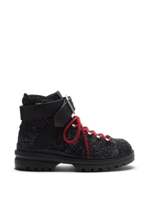 LILI CURIA Kitt lace-up buckle boots Black LC404465H0