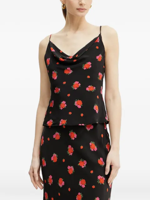 Bardot floral-detail sleeveless top Black 59752TB2