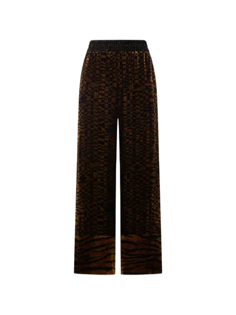 Pierre-Louis Mascia animal-print wide-leg trousers Brown KANPURSAD12599516595MULTICOLOR