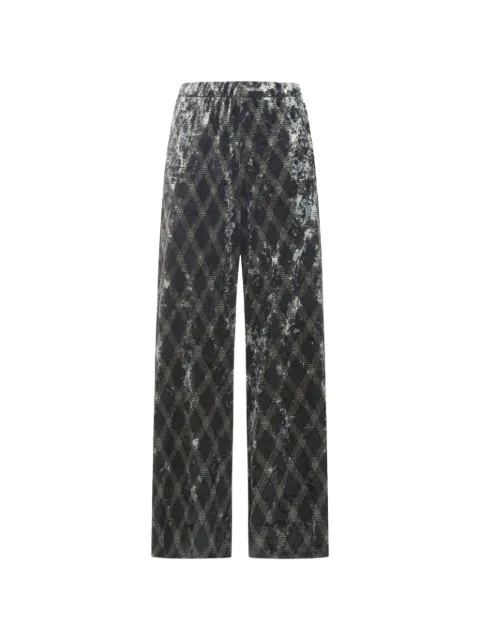 Pierre-Louis Mascia Ranada geometric-print trousers Black RANATSAD12697144289