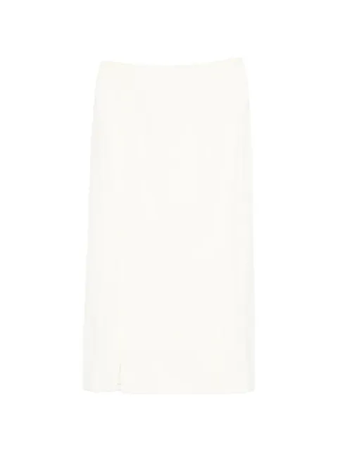 Róhe short-slit midi skirt Neutrals 41632099112