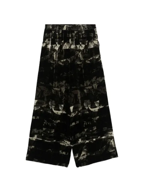 Pierre-Louis Mascia Kanada dragon-print trousers Black KANADAPT11665140972101