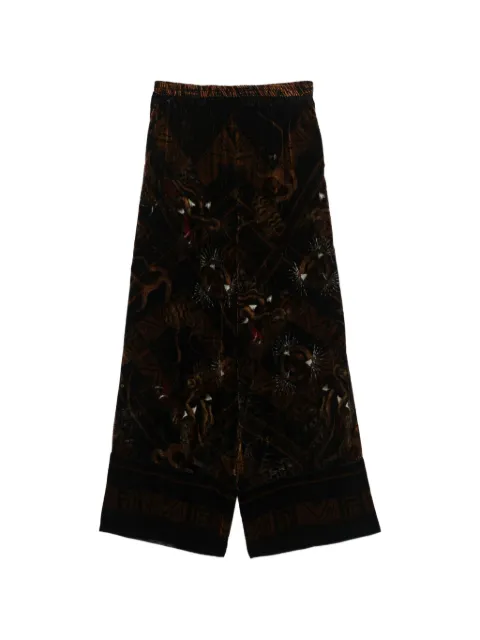 Pierre-Louis Mascia Kanpur dragon-print trousers Black KANPURSPT10766512870101