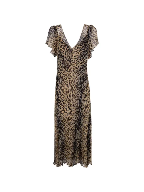 Rixo Nina leopard-print maxi dress Neutrals 0100554022608000