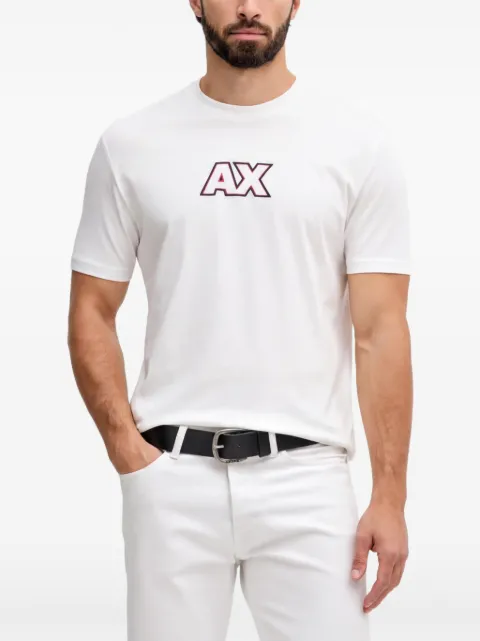 Armani Exchange logo-embroidered T-shirt White XM001912AF10362