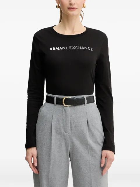 Armani Exchange long-sleeve T-shirt Black XW001383AF10356