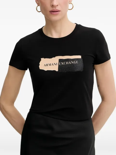 Armani Exchange logo-print T-shirt Black XW002841AF16294