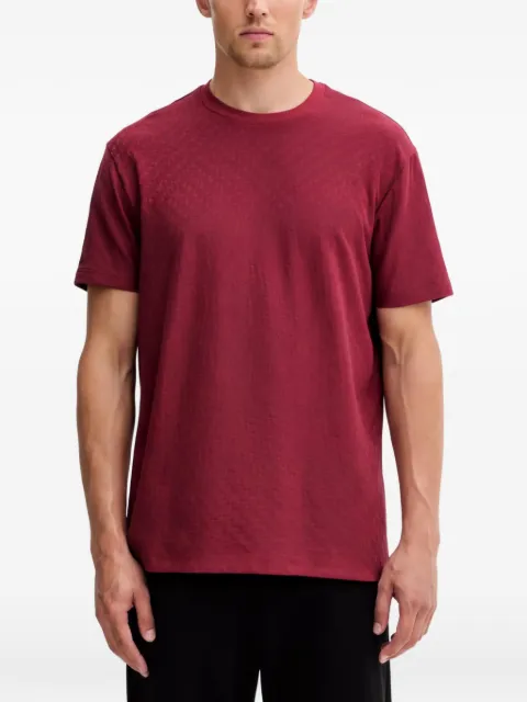 Armani Exchange logo-jacquard crew-neck T-shirt Red XM001431AF10337