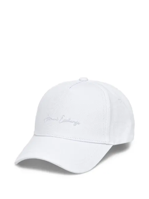 Armani Exchange embroidered-logo baseball cap White XW000956AF13848