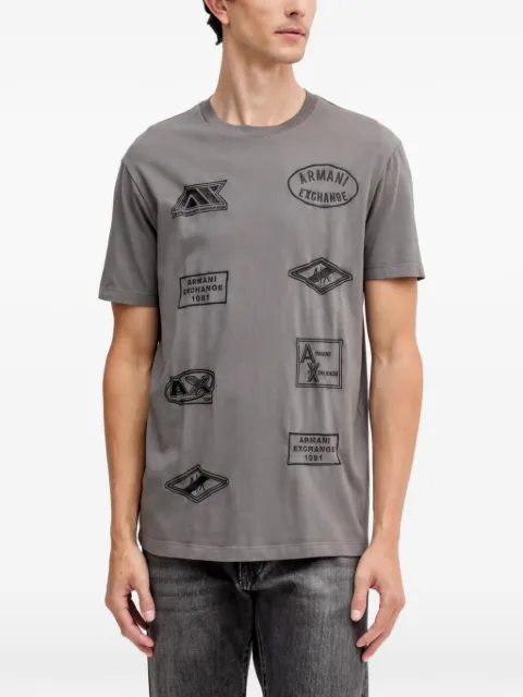 Armani Exchange graphic T-shirt Grey XM001899AF16283