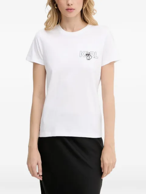 Karl Lagerfeld graphic-print T-shirt White A3W17085100
