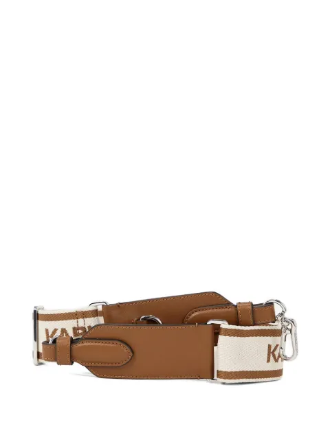 Karl Lagerfeld logo-print shoulder bag strap Brown A2W500221UR