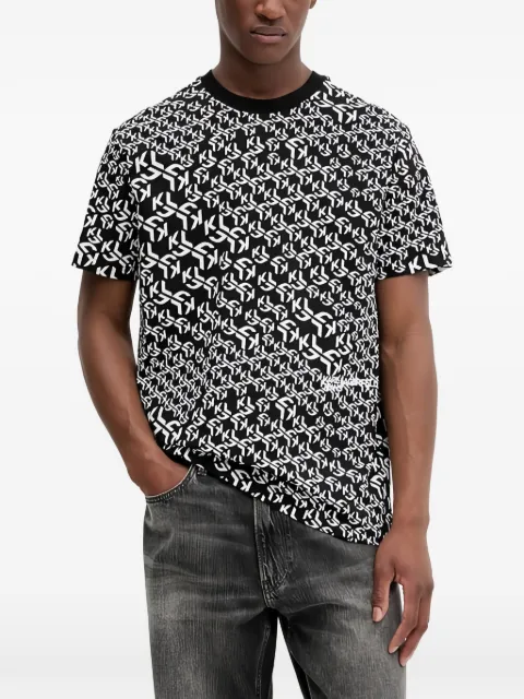 Karl Lagerfeld Jeans patterned T-shirt Black A3M171141BQ