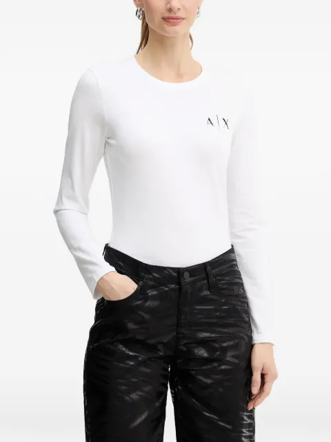 Armani Exchange logo-print crew-neck T-shirt White XW001353AF17173