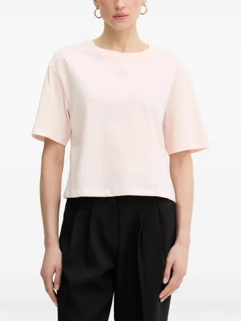 Armani Exchange logo-embroidered T-shirt Pink XW001836AF10356