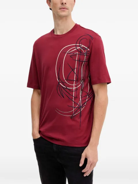 Armani Exchange graphic-print T-shirt Red XM001441AF10362