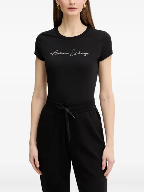 Armani Exchange logo-detail T-shirt Black XW001457AF10356