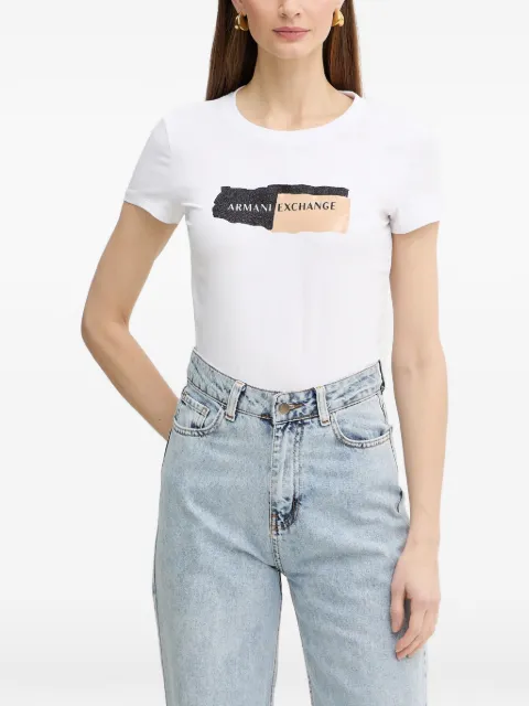 Armani Exchange logo-print T-shirt White XW002841AF16294