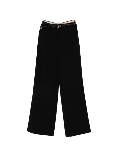 Max Mara fluid belt trousers Black MSTAMICO