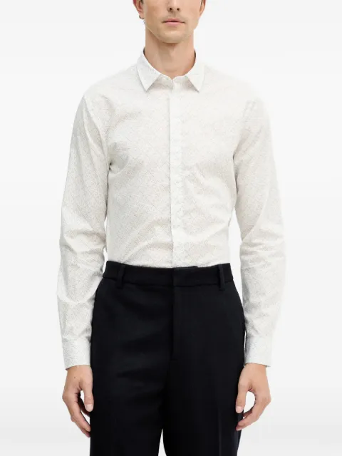 Armani Exchange patterned shirt White XM000625AF13184