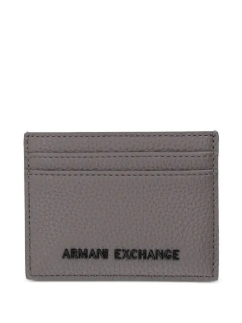 Armani Exchange logo-plaque cardholder Grey XM000169AF19929