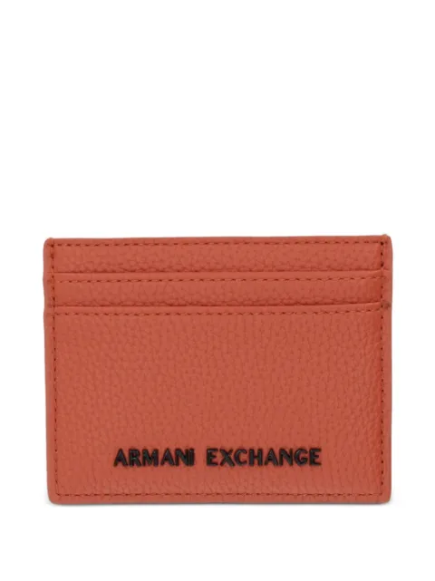 Armani Exchange Madrid logo-plaque cardholder Orange XM000169AF19929